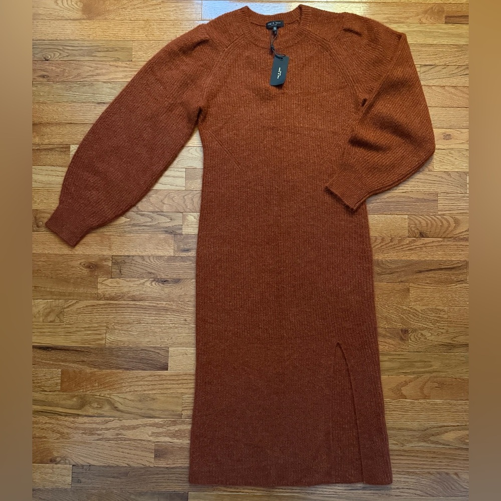 NWT rag & bone Liana Merino Wool Alpaca crewneck sweater dress - Picture 3 of 5